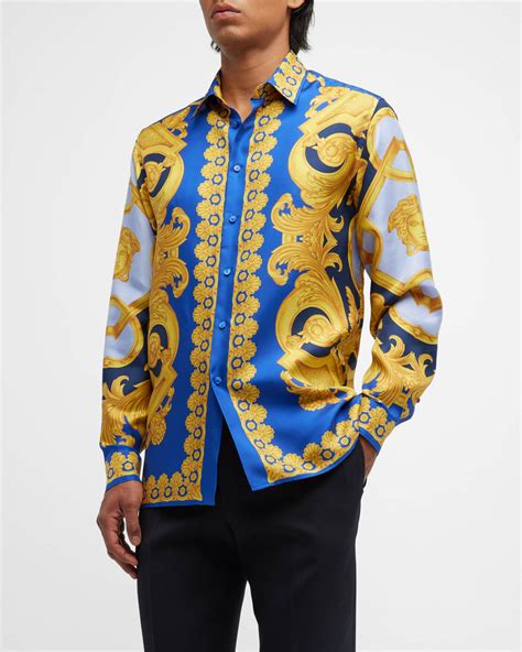 versace baroque shirt for sale